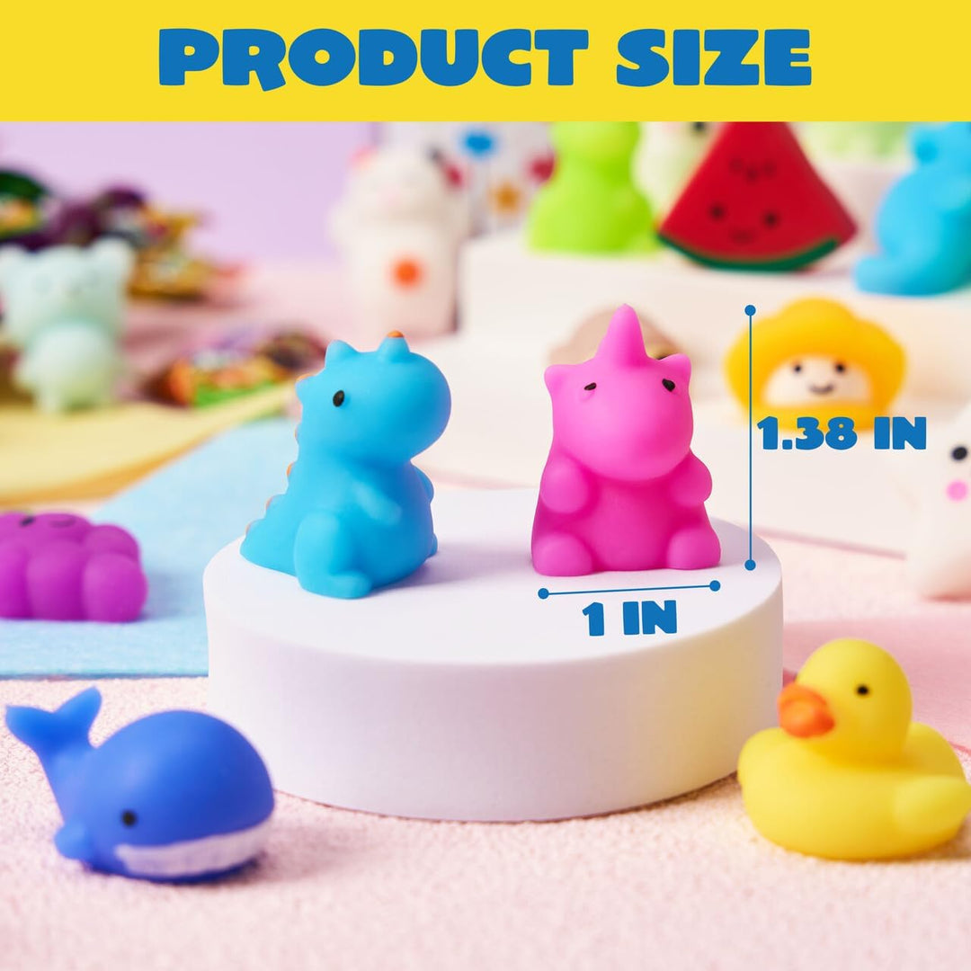 40 Pcs Squishy Animal Stress Relief Toys Set - Sensory Fidget for Kids & Adults