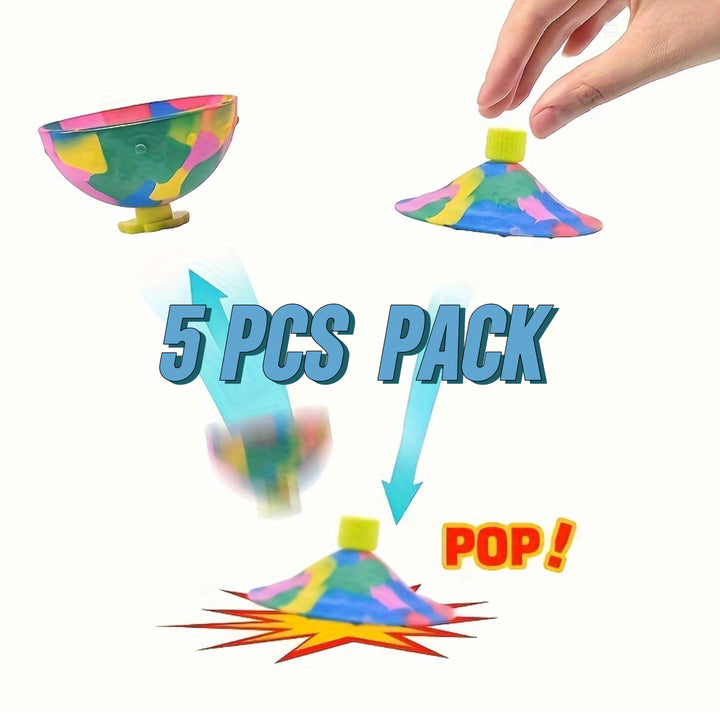 Colorful Bouncing Bowl Fidget Toy Set - Stress Relief for All Ages