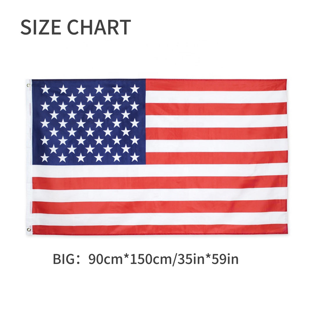 Heavy Duty 3x5 ft American Flag - Outdoor Use, Double Stitched, Grommets