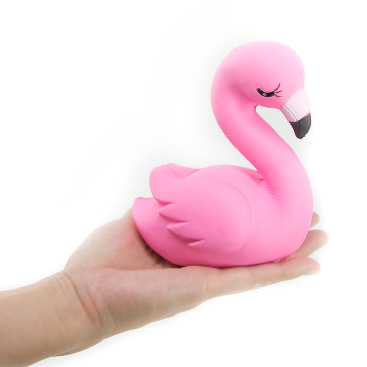 🌸 Bulk Pack of 12 Pink Flamingo Squishy Stress Relief Toys for All Ages 🦩